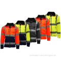 Safety Hi Vis Viz Visibility Lined Work Fleece Jacket